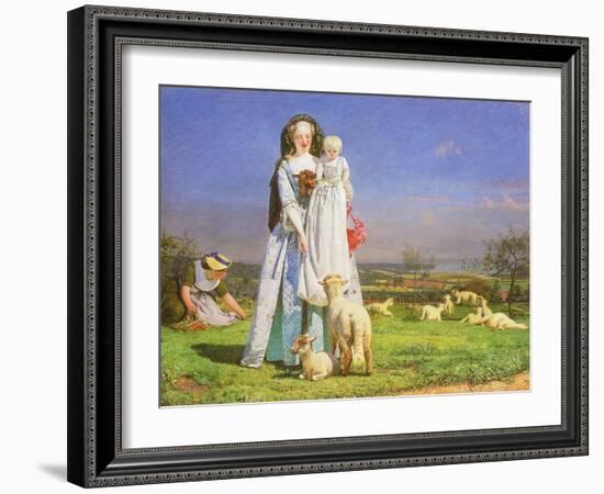 Pretty Baa-Lambs, 1851-Ford Madox Brown-Framed Giclee Print