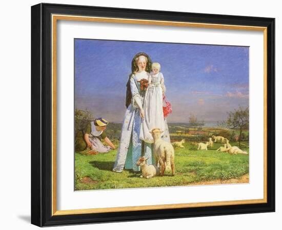 Pretty Baa-Lambs, 1851-Ford Madox Brown-Framed Giclee Print