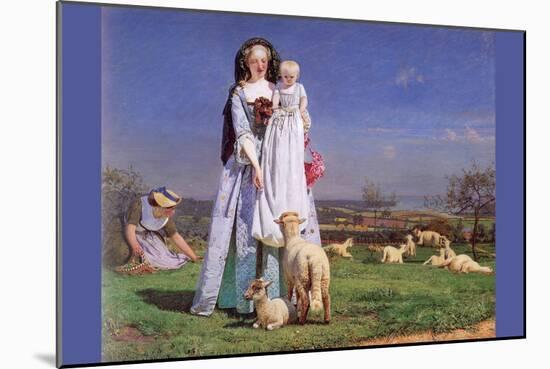 Pretty Baa Lambs-Ford Madox Brown-Mounted Art Print