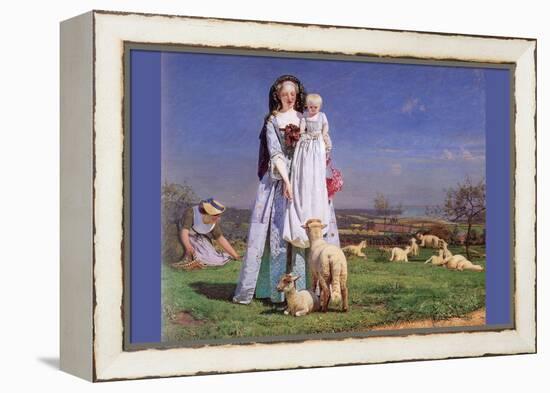 Pretty Baa Lambs-Ford Madox Brown-Framed Stretched Canvas