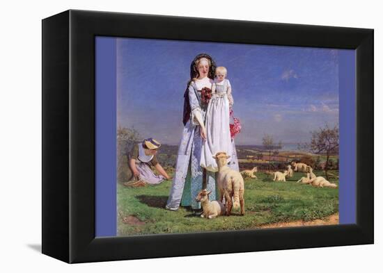 Pretty Baa Lambs-Ford Madox Brown-Framed Stretched Canvas