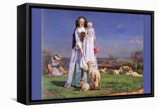 Pretty Baa Lambs-Ford Madox Brown-Framed Stretched Canvas