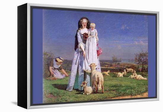 Pretty Baa Lambs-Ford Madox Brown-Framed Stretched Canvas