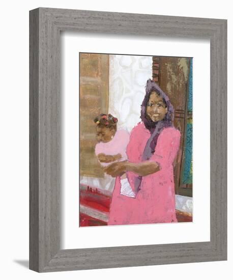 Pretty Baby, Stonetown, Zanzibar-Kate Yates-Framed Giclee Print