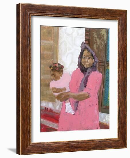 Pretty Baby, Stonetown, Zanzibar-Kate Yates-Framed Giclee Print