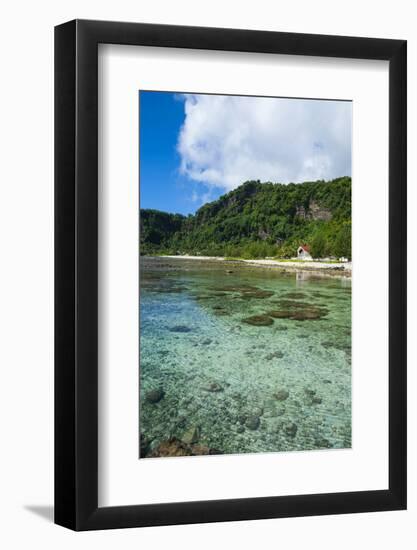 Pretty Bay and Turquoise Water in Tau Island, Manuas, American Samoa, South Pacific-Michael Runkel-Framed Photographic Print