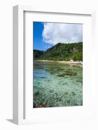 Pretty Bay and Turquoise Water in Tau Island, Manuas, American Samoa, South Pacific-Michael Runkel-Framed Photographic Print