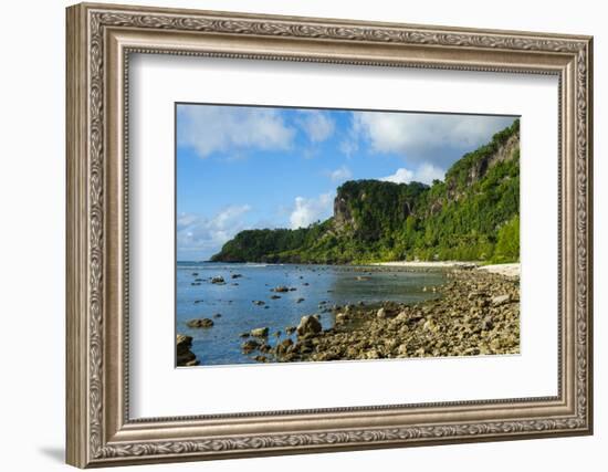 Pretty Bay and Turquoise Water in Tau Island, Manuas, American Samoa, South Pacific-Michael Runkel-Framed Photographic Print