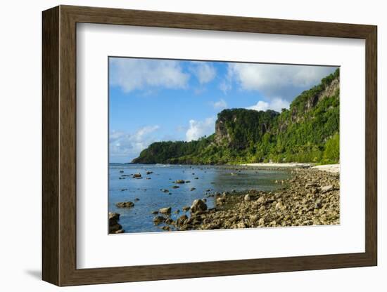 Pretty Bay and Turquoise Water in Tau Island, Manuas, American Samoa, South Pacific-Michael Runkel-Framed Photographic Print