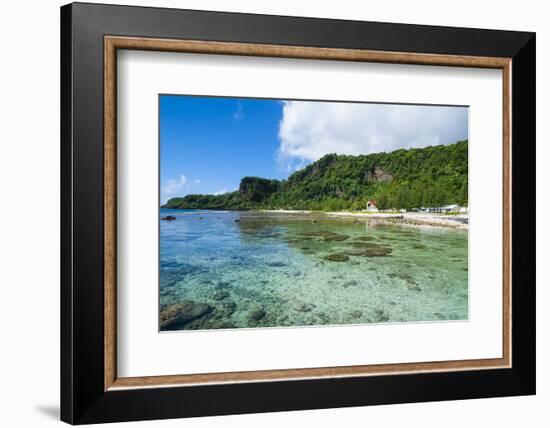 Pretty Bay and Turquoise Water in Tau Island, Manuas, American Samoa, South Pacific-Michael Runkel-Framed Photographic Print