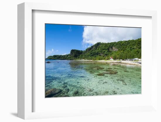 Pretty Bay and Turquoise Water in Tau Island, Manuas, American Samoa, South Pacific-Michael Runkel-Framed Photographic Print