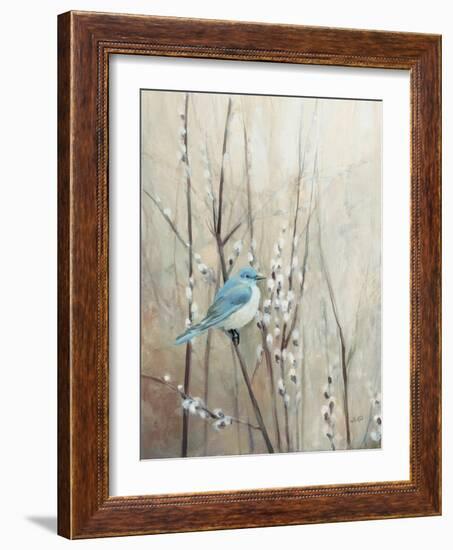 Pretty Birds Neutral IV Crop-Julia Purinton-Framed Art Print