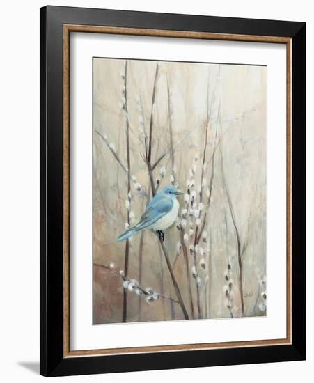 Pretty Birds Neutral IV Crop-Julia Purinton-Framed Art Print