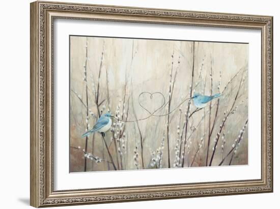 Pretty Birds Neutral String-Julia Purinton-Framed Art Print