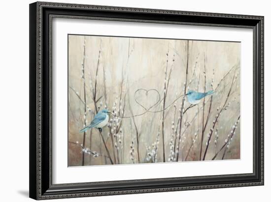 Pretty Birds Neutral String-Julia Purinton-Framed Art Print