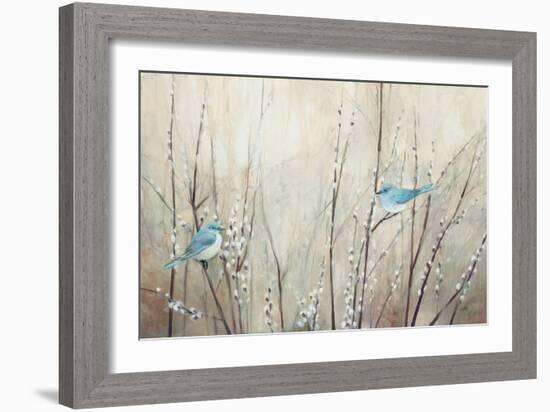 Pretty Birds Neutral-Julia Purinton-Framed Art Print