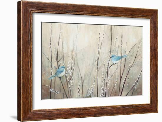 Pretty Birds Neutral-Julia Purinton-Framed Art Print