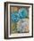 Pretty Blue Dahlias 1-Vera Hills-Framed Premium Giclee Print