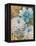 Pretty Blue Dahlias 2-Vera Hills-Framed Stretched Canvas