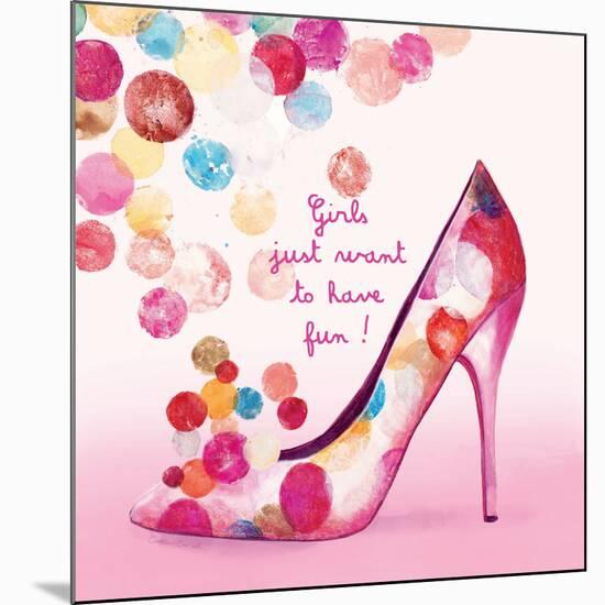 Pretty Bubble Shoe-Colleen Sarah-Mounted Premium Giclee Print