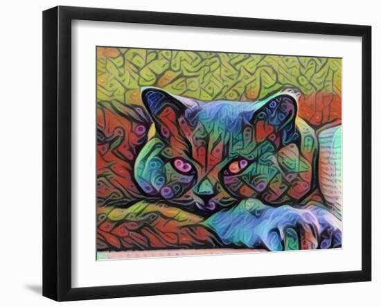 Pretty Cat-sylvia pimental-Framed Art Print