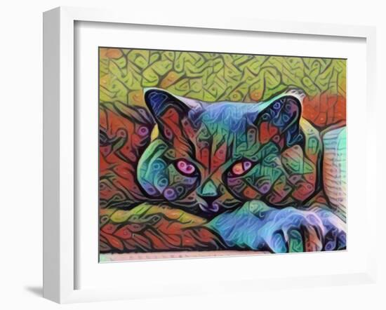 Pretty Cat-sylvia pimental-Framed Art Print