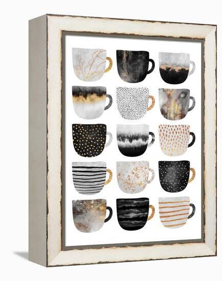 Pretty Coffee Cups-Elisabeth Fredriksson-Framed Premier Image Canvas