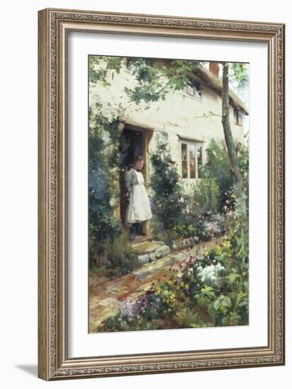 Pretty Cottage Garden-Alfred Augustus Glendenning-Framed Giclee Print