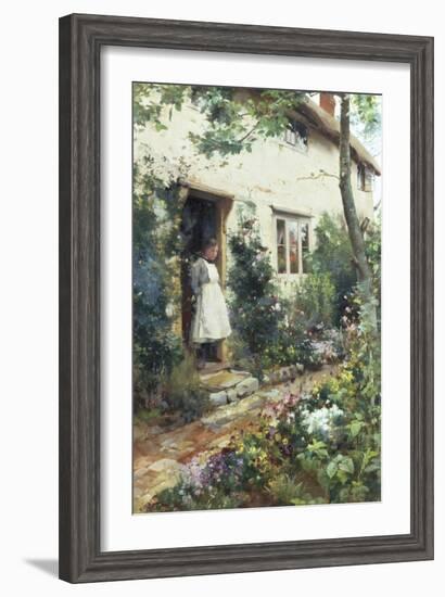 Pretty Cottage Garden-Alfred Augustus Glendenning-Framed Giclee Print