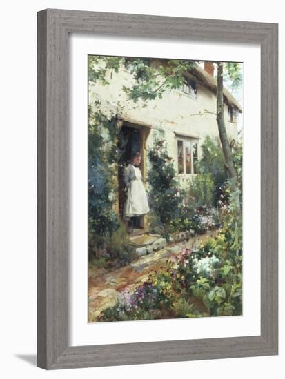 Pretty Cottage Garden-Alfred Augustus Glendenning-Framed Giclee Print