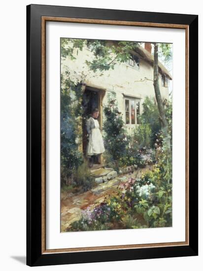 Pretty Cottage Garden-Alfred Augustus Glendenning-Framed Giclee Print