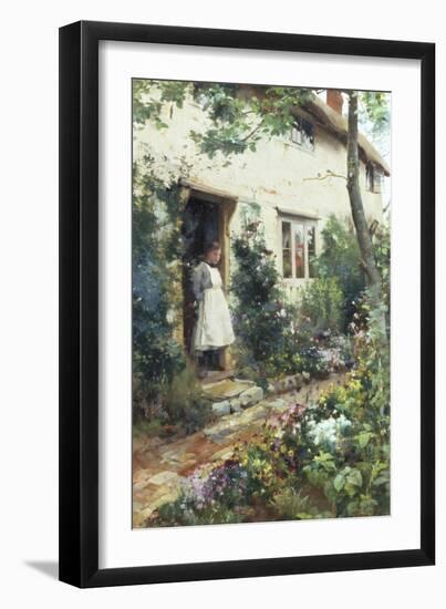 Pretty Cottage Garden-Alfred Augustus Glendenning-Framed Giclee Print