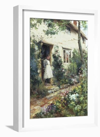 Pretty Cottage Garden-Alfred Augustus Glendenning-Framed Giclee Print