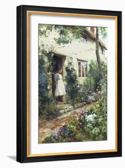 Pretty Cottage Garden-Alfred Augustus Glendenning-Framed Giclee Print