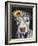 Pretty Cow on Black-Silvia Vassileva-Framed Art Print