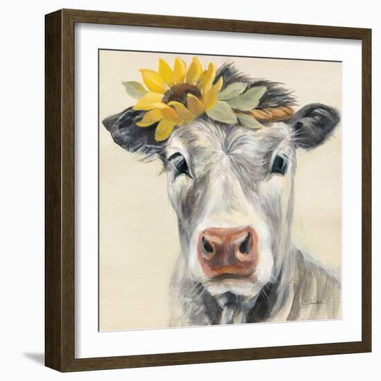 Pretty Cow-Silvia Vassileva-Framed Art Print