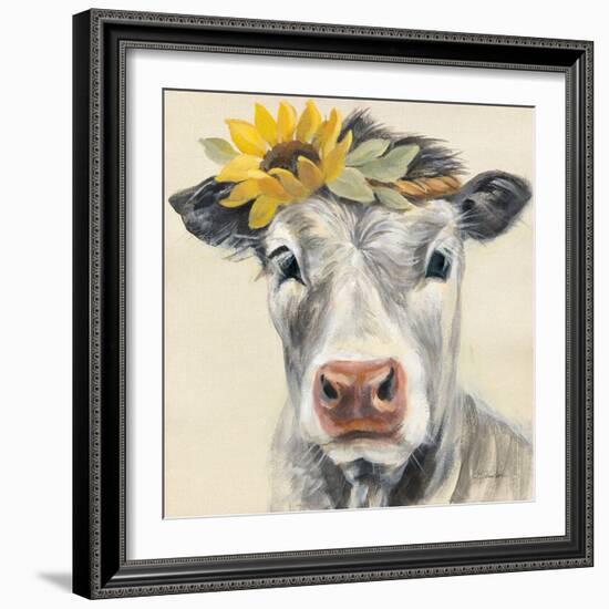 Pretty Cow-Silvia Vassileva-Framed Art Print