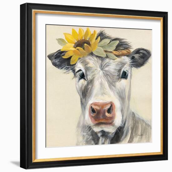 Pretty Cow-Silvia Vassileva-Framed Art Print