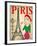 Pretty Girl in the Paris-emeget-Framed Giclee Print