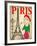 Pretty Girl in the Paris-emeget-Framed Art Print