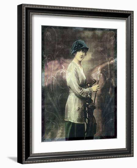 Pretty Golf Girl-null-Framed Giclee Print