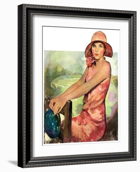 "Pretty in Pink,"August 2, 1930-Ellen Pyle-Framed Giclee Print