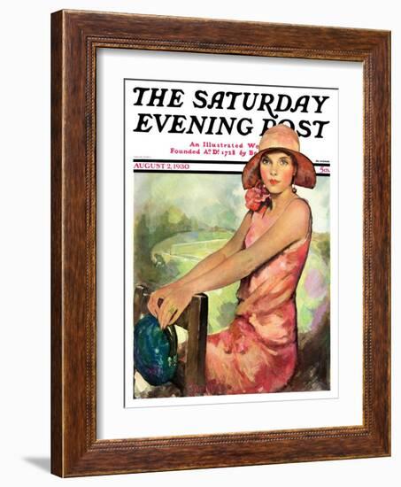 "Pretty in Pink," Saturday Evening Post Cover, August 2, 1930-Ellen Pyle-Framed Giclee Print