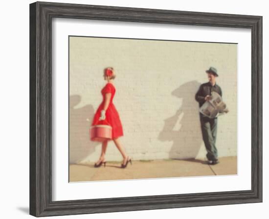 Pretty in Red-Mandy Lynne-Framed Art Print