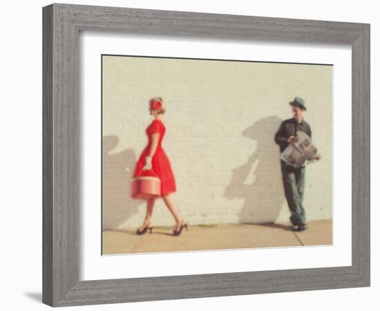 Pretty in Red-Mandy Lynne-Framed Art Print