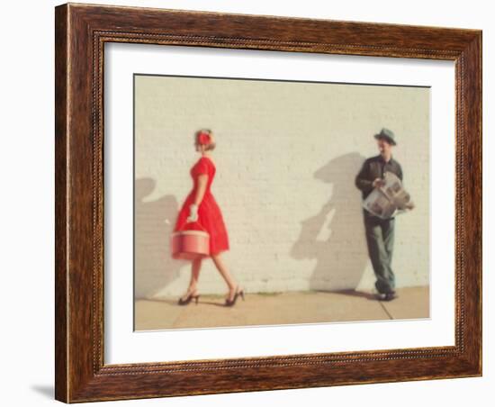 Pretty in Red-Mandy Lynne-Framed Art Print