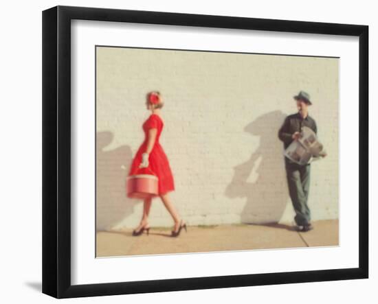 Pretty in Red-Mandy Lynne-Framed Art Print