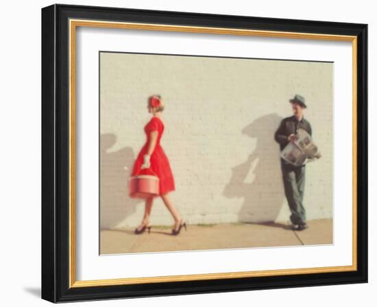 Pretty in Red-Mandy Lynne-Framed Art Print