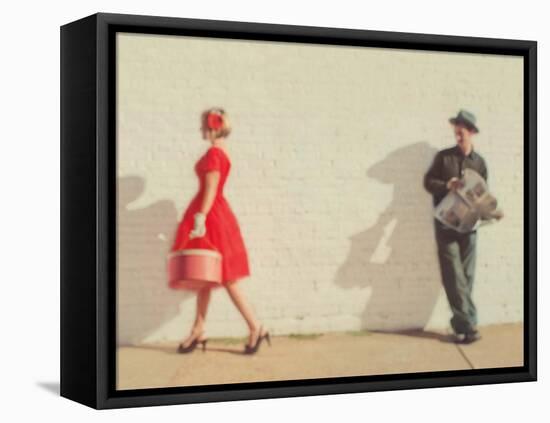 Pretty in Red-Mandy Lynne-Framed Stretched Canvas