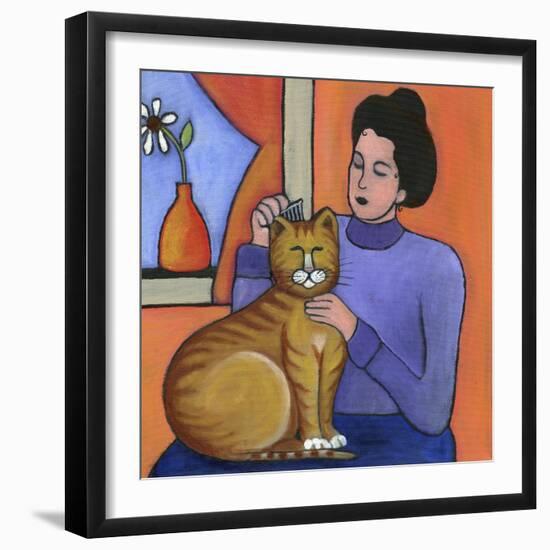 Pretty Kitty-Cheryl Bartley-Framed Giclee Print